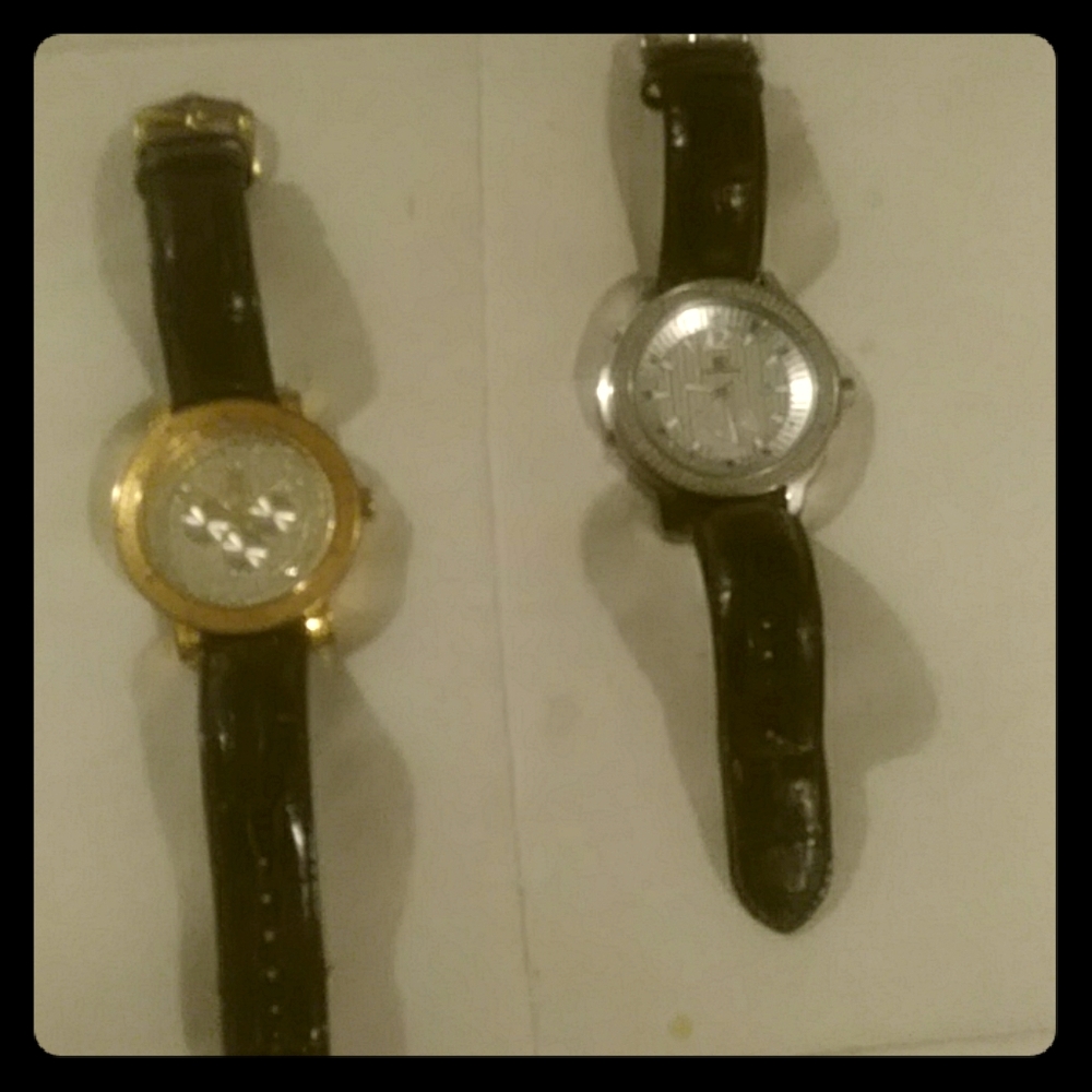 1/4 diamond watches both